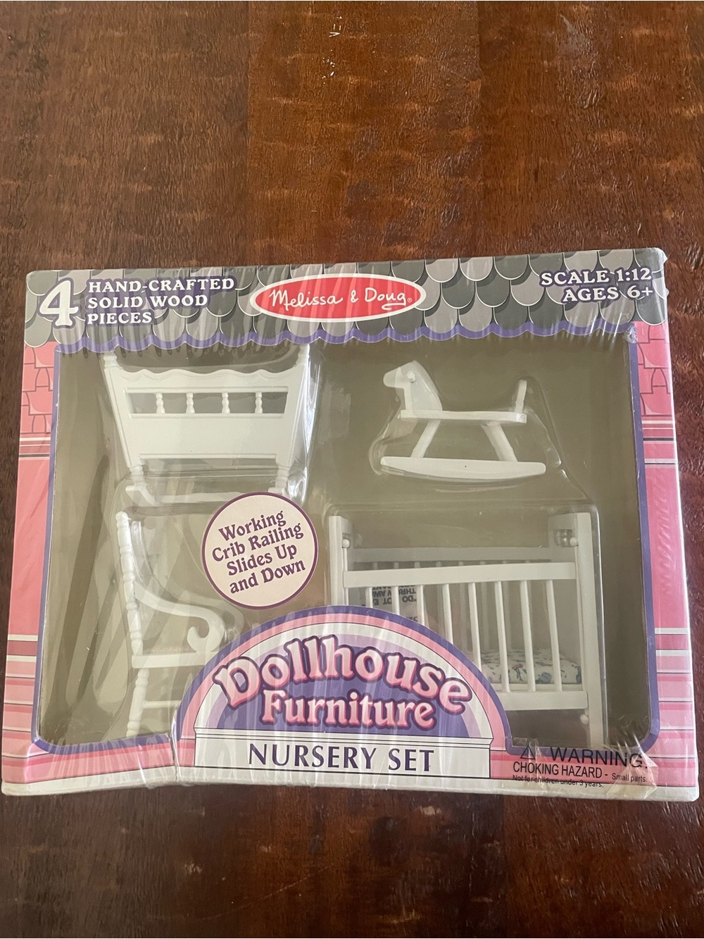 Melissa and Doug dollhouse furniture nursery set